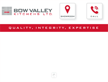 Tablet Screenshot of bowvalleykitchens.ca